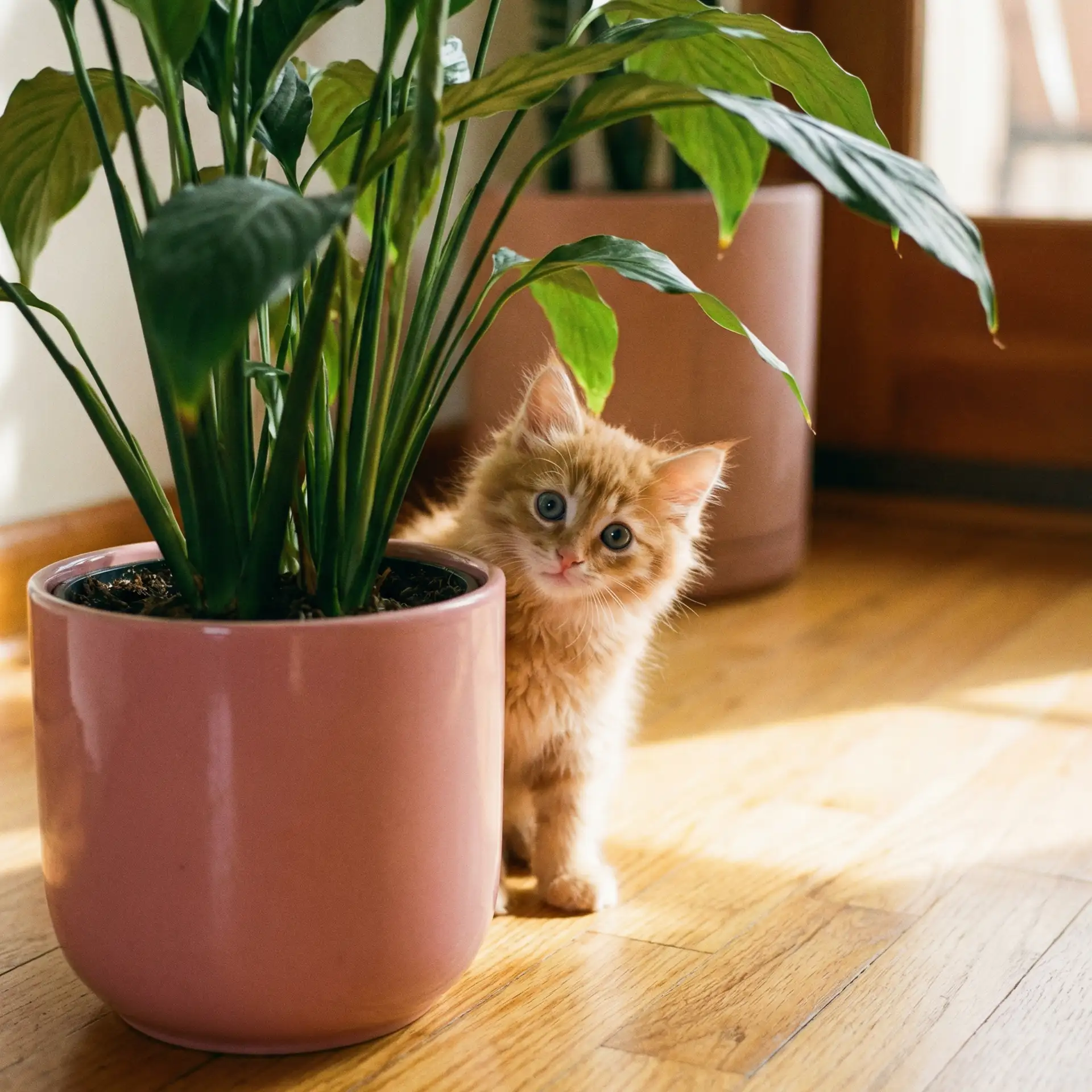 小猫从花盆后探头 - 女人Z0Z0特另类